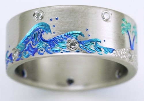 Anium Paradise Wedding Rings Handcrafted By Exotica Echo Island 1 2