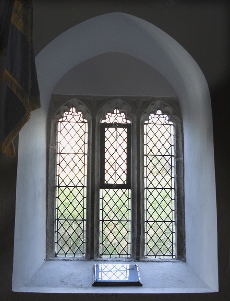 The titanium plaque in Manaccan church
