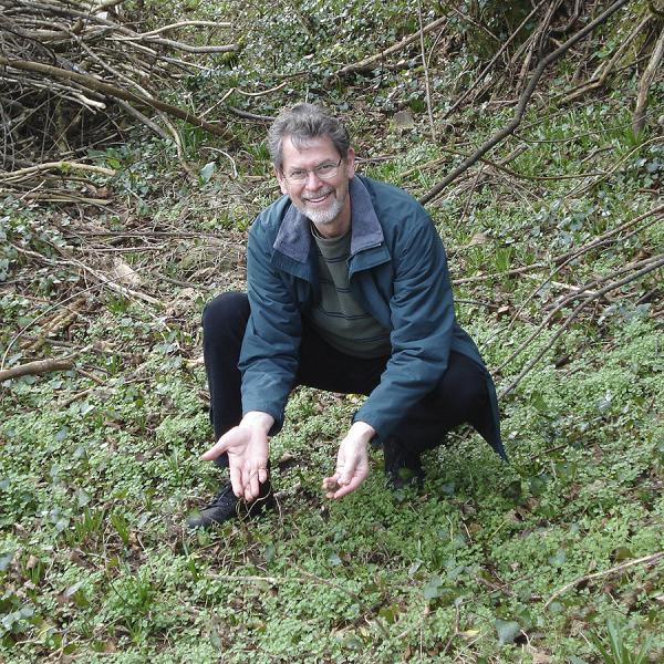 Chris Boothe at the location where titanium was discovered