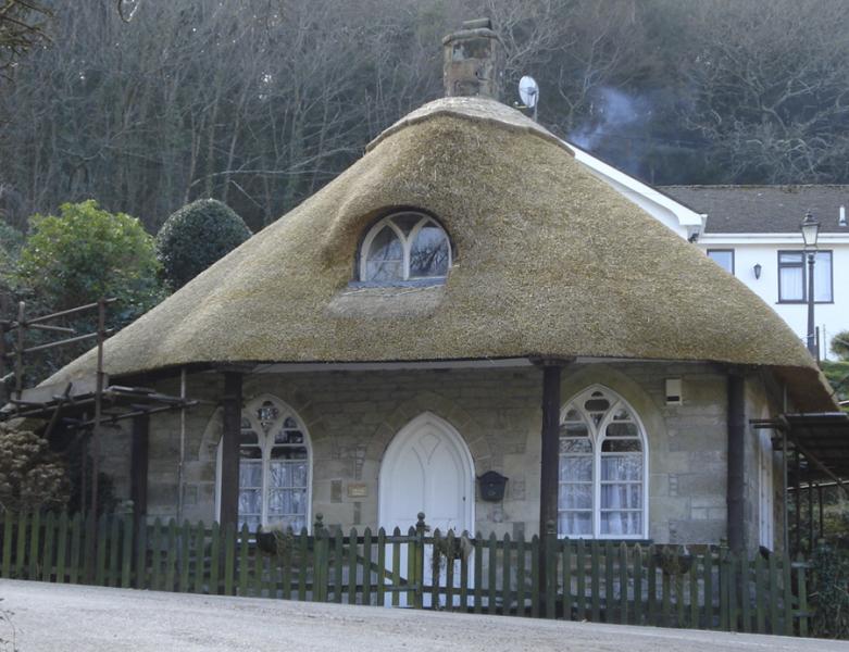A newly thatched house