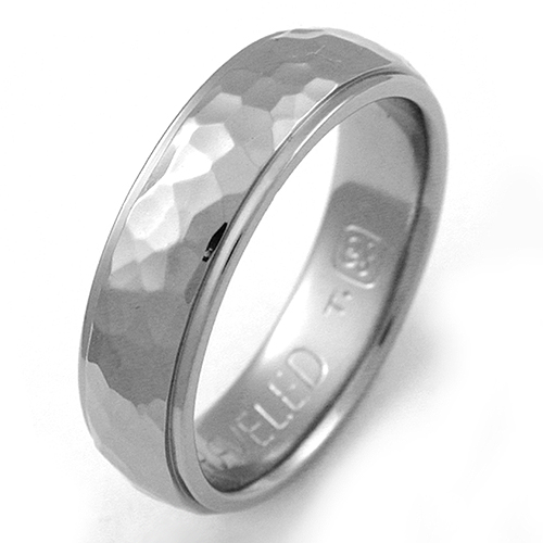 Baylor 1 Anium Ring With Hammered Finish Wedding Rings Baylor 1 Anium Ring With Hammered Finish Wedding Rings Handcrafted By Exotica Jewelry