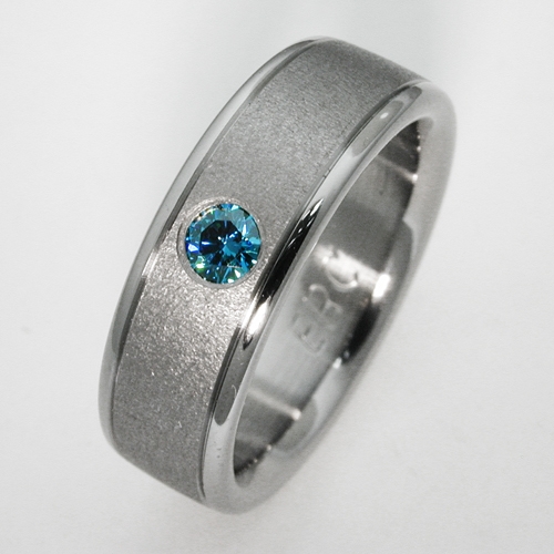 Birken 2 Anium Ring With Blue Diamonds Wedding Rings Birken 2 Anium Ring With Blue Diamonds Wedding Rings Handcrafted By Exotica Jewelry