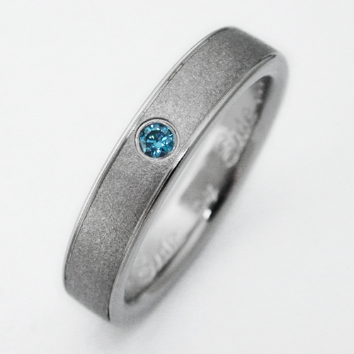 do waves finger how Birken  Titanium ring blue with diamonds  titanium 2