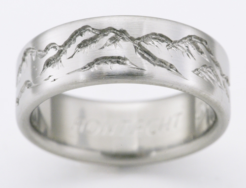 Montana 2 Anium Ring With Mountains Wedding Rings Montana 2 Anium Ring With Mountains Wedding Rings Handcrafted By Exotica Jewelry