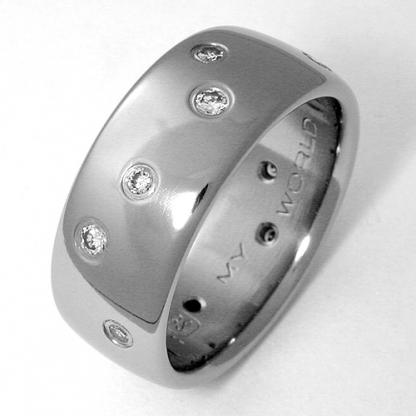 Titanium Wedding Ring by Exotica Jewelry