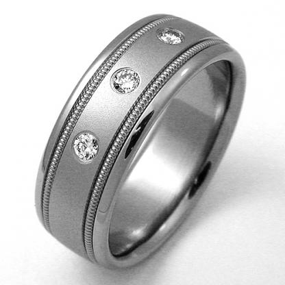 Titanium Wedding Ring by Exotica Jewelry