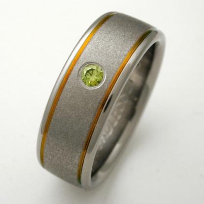 Titanium Wedding Ring by Exotica Jewelry