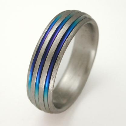 Titanium Wedding Ring by Exotica Jewelry