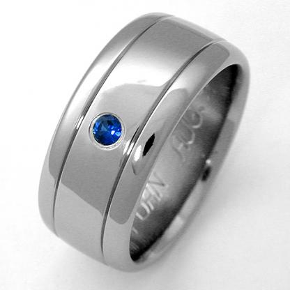 Titanium Wedding Ring by Exotica Jewelry