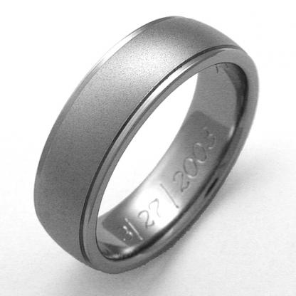 Titanium Wedding Ring by Exotica Jewelry