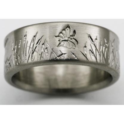 Titanium Wedding Ring by Exotica Jewelry