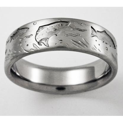 Titanium Wedding Ring by Exotica Jewelry