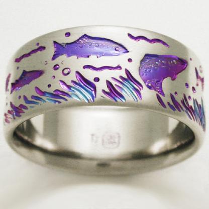 Titanium Wedding Ring by Exotica Jewelry