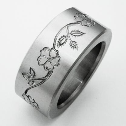 Titanium Wedding Ring by Exotica Jewelry