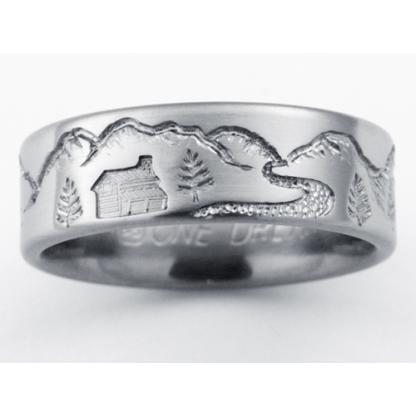 Titanium Wedding Ring by Exotica Jewelry