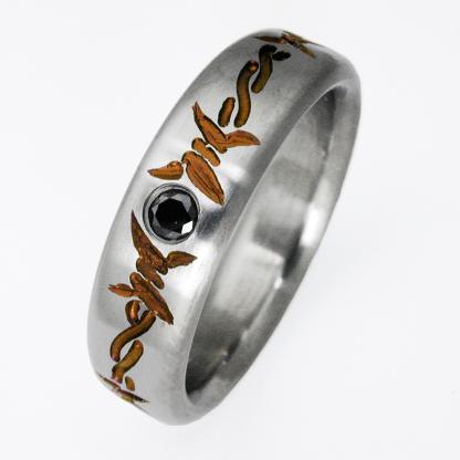 Titanium Wedding Ring by Exotica Jewelry