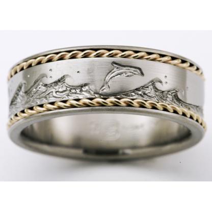 Titanium Wedding Ring by Exotica Jewelry