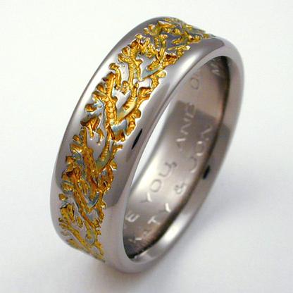 Titanium Wedding Ring by Exotica Jewelry