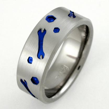 Titanium Wedding Ring by Exotica Jewelry