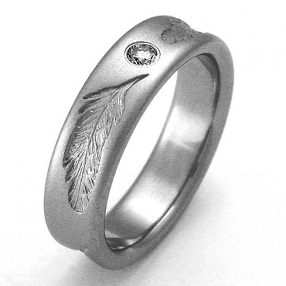 Titanium Wedding Ring by Exotica Jewelry