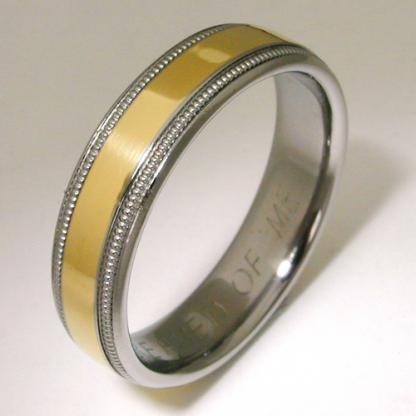 Titanium Wedding Ring by Exotica Jewelry