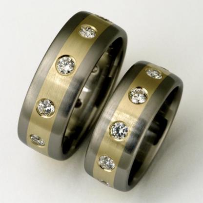 Titanium Wedding Ring by Exotica Jewelry