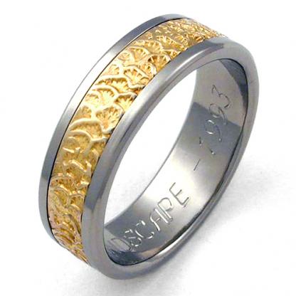 Titanium Wedding Ring by Exotica Jewelry