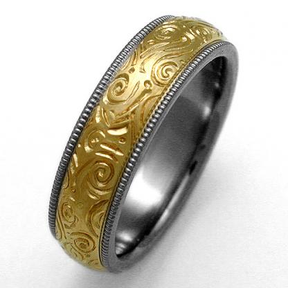 Titanium Wedding Ring by Exotica Jewelry