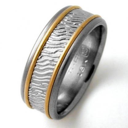 Titanium Wedding Ring by Exotica Jewelry