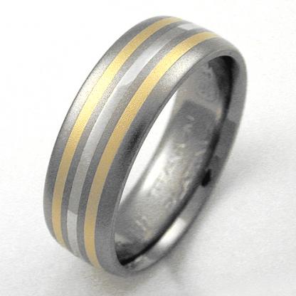 Titanium Wedding Ring by Exotica Jewelry