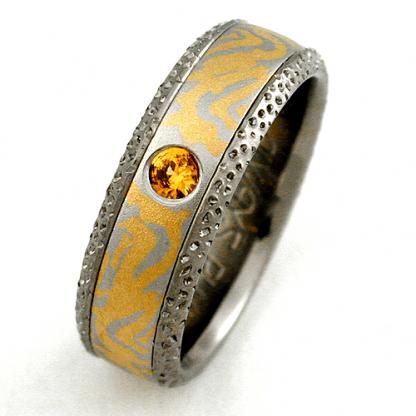 Titanium Wedding Ring by Exotica Jewelry