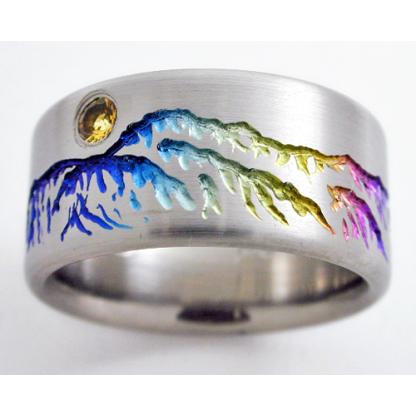 Titanium Wedding Ring by Exotica Jewelry