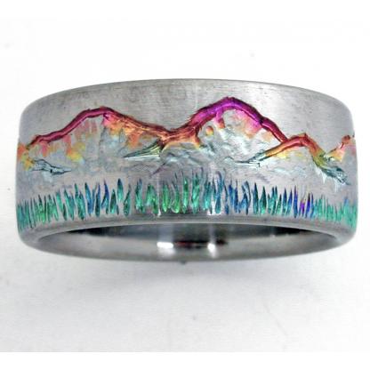 Titanium Wedding Ring by Exotica Jewelry