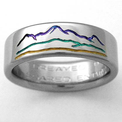 Titanium Wedding Ring by Exotica Jewelry