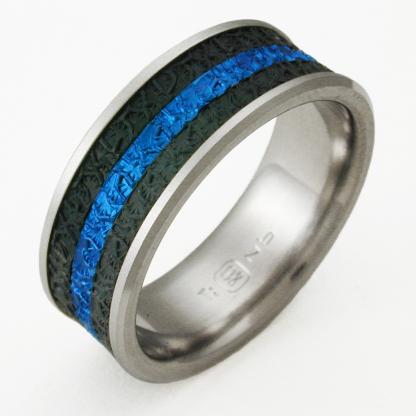 Titanium Wedding Ring by Exotica Jewelry