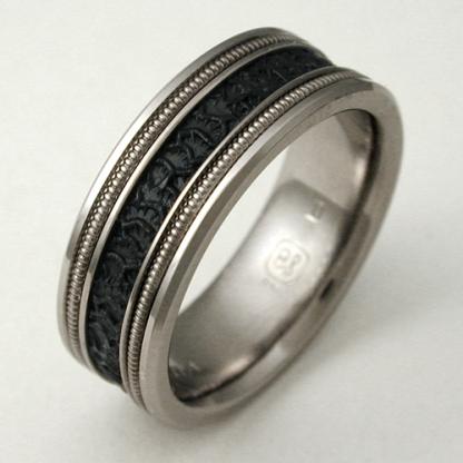 Titanium Wedding Ring by Exotica Jewelry