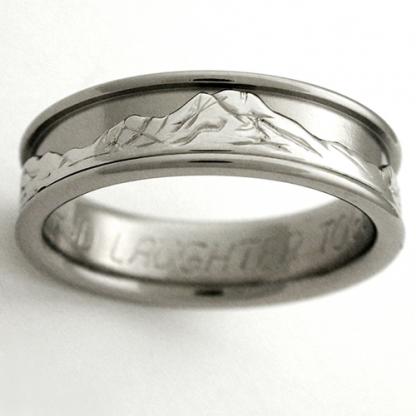 Titanium Wedding Ring by Exotica Jewelry