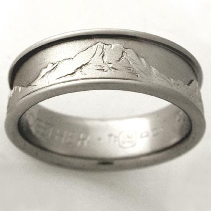 Titanium Wedding Ring by Exotica Jewelry