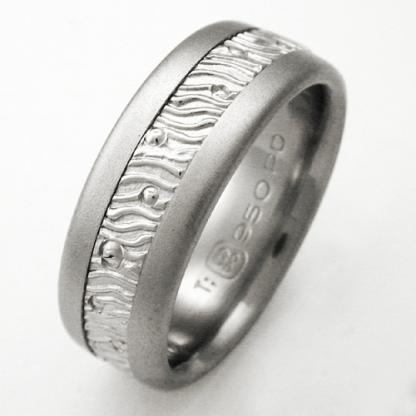 Titanium Wedding Ring by Exotica Jewelry