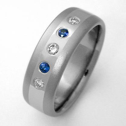 Titanium Wedding Ring by Exotica Jewelry