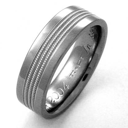 Titanium Wedding Ring by Exotica Jewelry