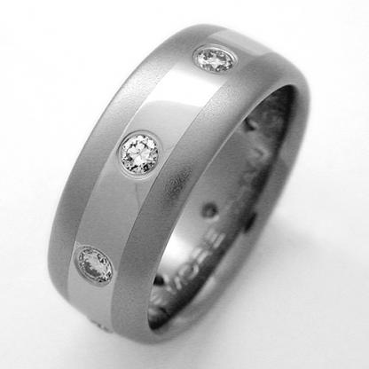 Titanium Wedding Ring by Exotica Jewelry