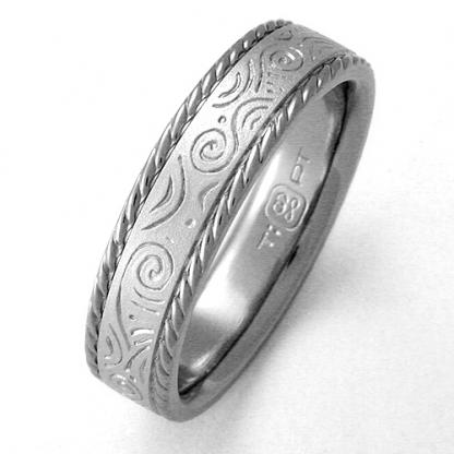 Titanium Wedding Ring by Exotica Jewelry