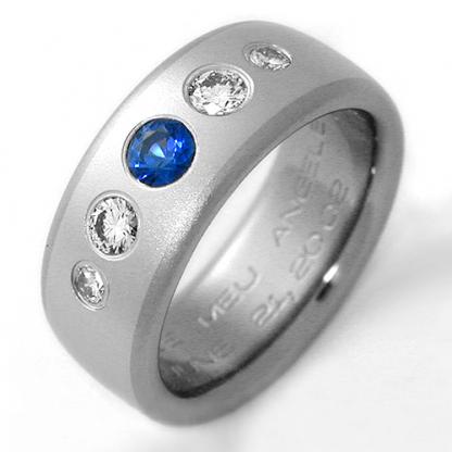 Titanium Wedding Ring by Exotica Jewelry