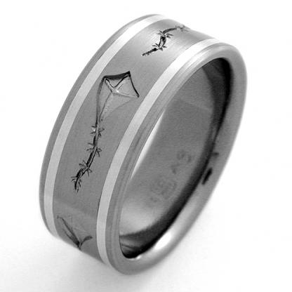 Titanium Wedding Ring by Exotica Jewelry