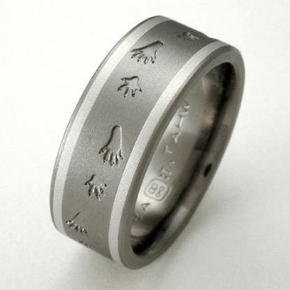 Titanium Wedding Ring by Exotica Jewelry