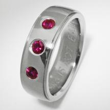 Titanium Wedding Ring by Exotica Jewelry