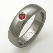 Titanium Wedding Ring by Exotica Jewelry