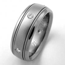 Titanium Wedding Ring by Exotica Jewelry