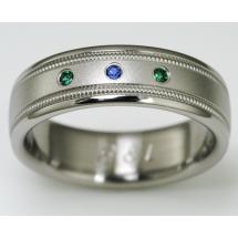 Titanium Wedding Ring by Exotica Jewelry